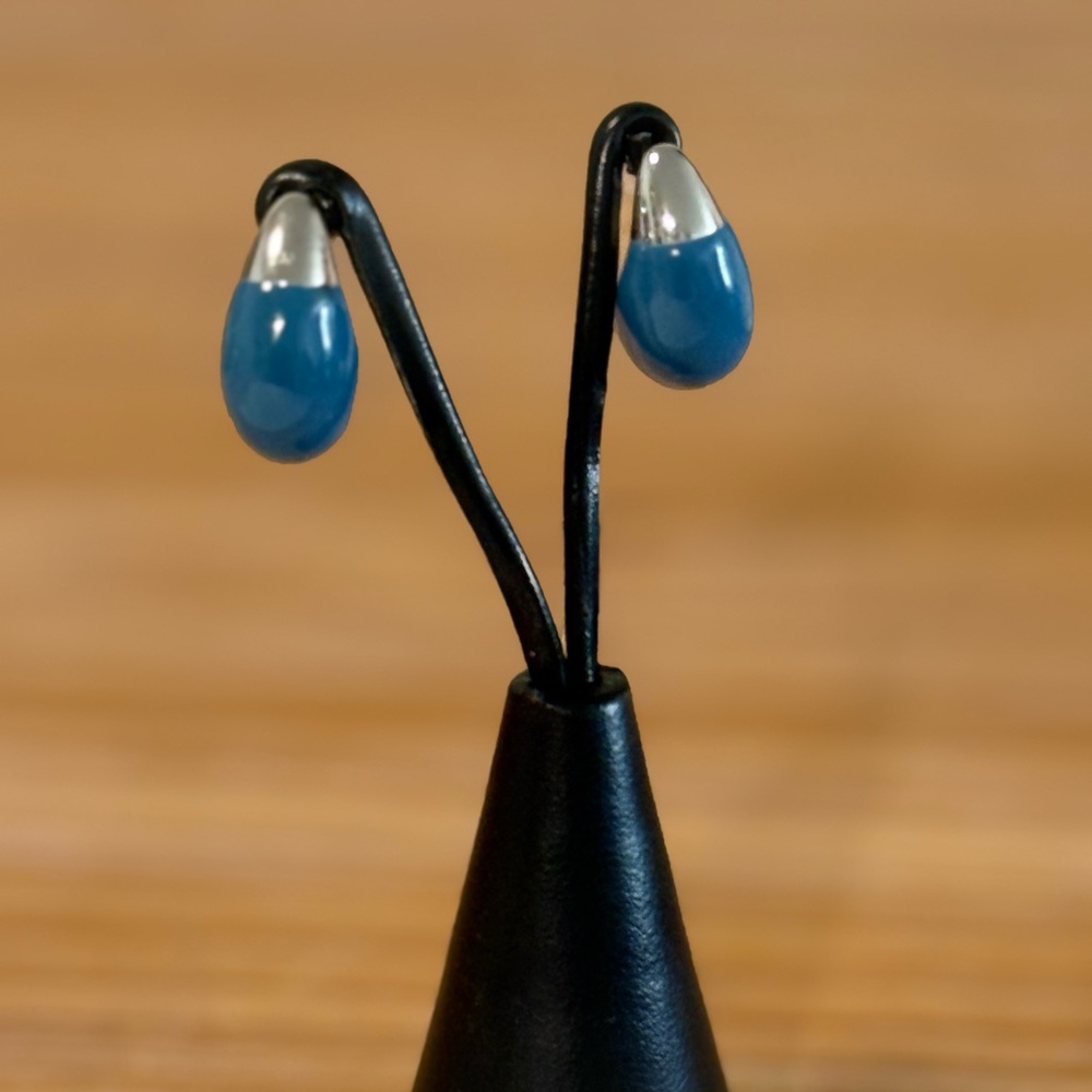 Chico's Blue and Silver Earrings